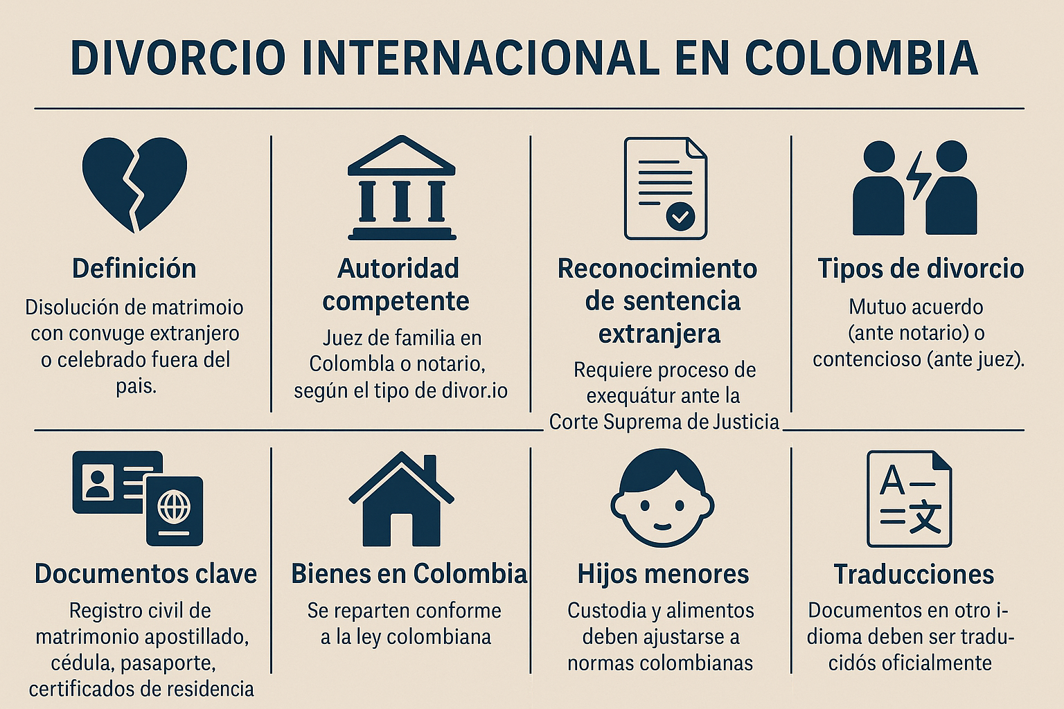 Divorcio internacional cuando uno de los cónyuges es extranjero